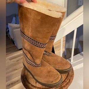 Ugg Boots Tall Chestnut with Tasman Braid